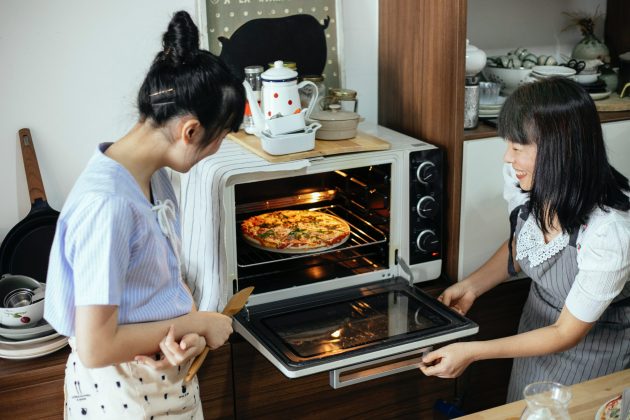 Pizza In oven